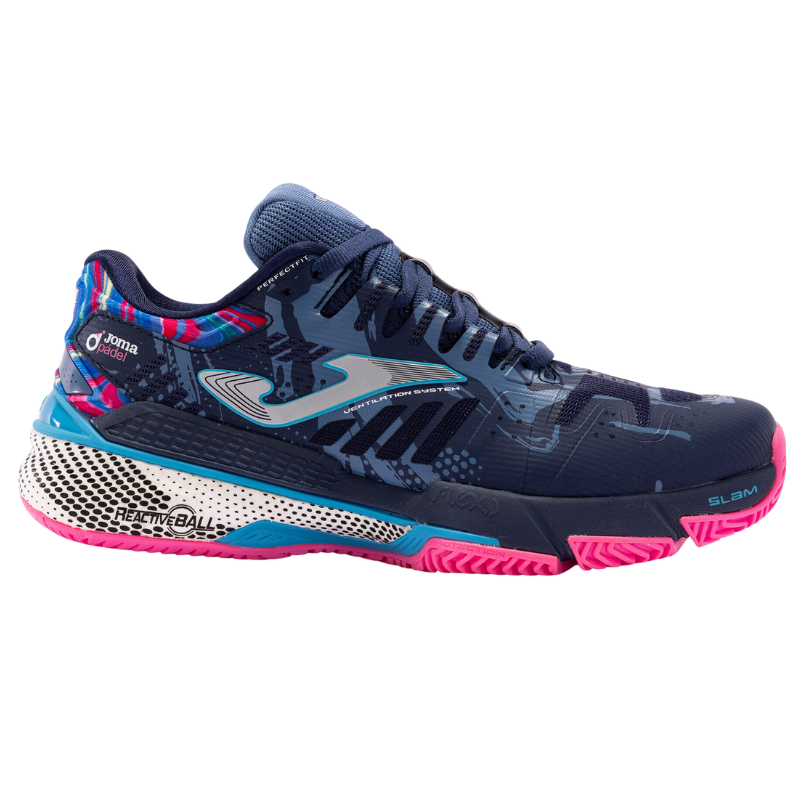 Tenis de Padel Joma Slam Lady 2403 Navy Blue Pink