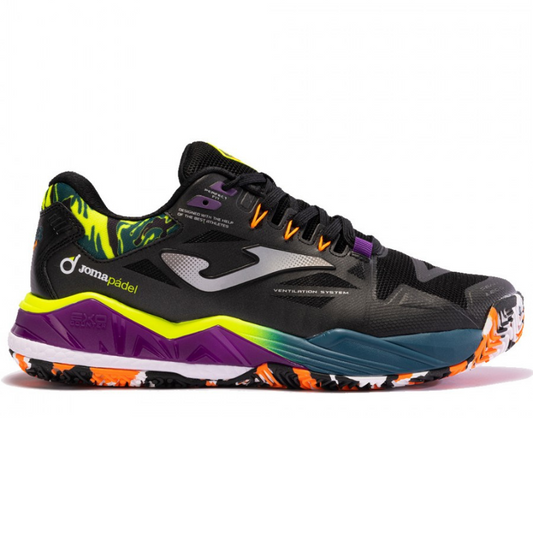 Tenis de Padel Joma Spin Men 2401 Black Petroleum